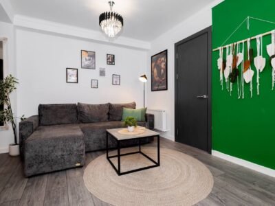 Design modern — 2 odăi + living, Durlești