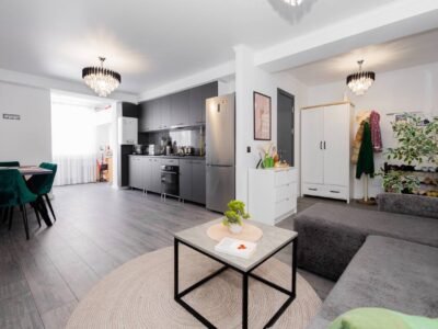 Design modern — 2 odăi + living, Durlești