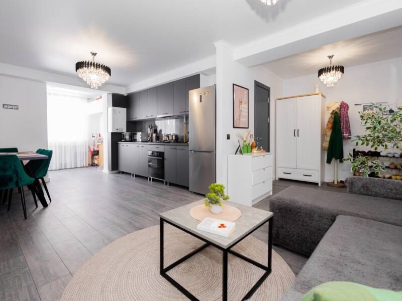 Design modern — 2 odăi + living, Durlești