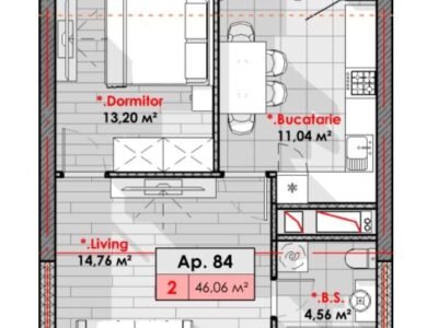 Rîșcanovca / Gara de Nord, Lagmar SmartHome, 46,06 m