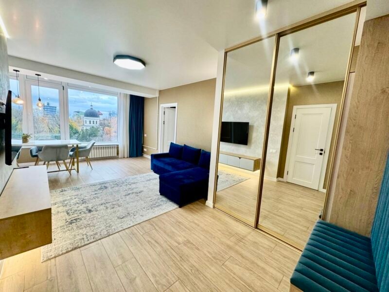 Mitropolit Dosoftei, 1 cameră + living, Centru, Chișinău, 50 m²