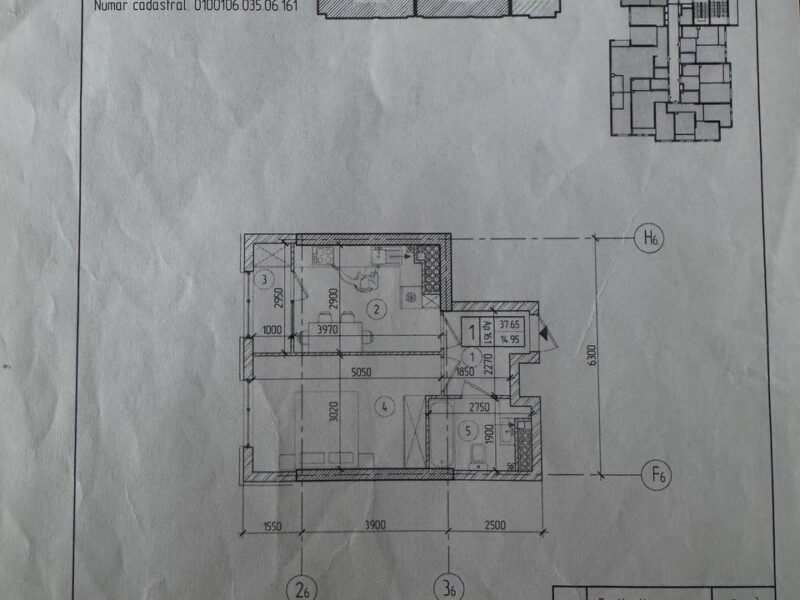 Botanica, apartament 1 cameră, Sky House, 37,65 m²
