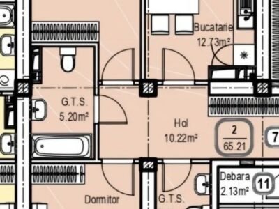 Buiucani · 2 camere · Astercon Dumbrava · 67 m²