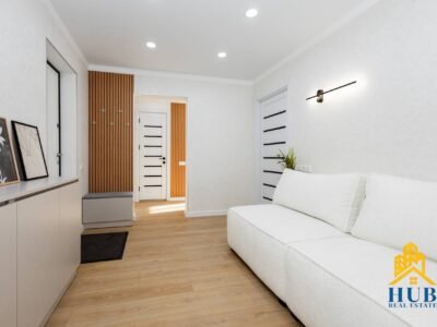 Rîșcani 2 camere + living Mircești 55 m²