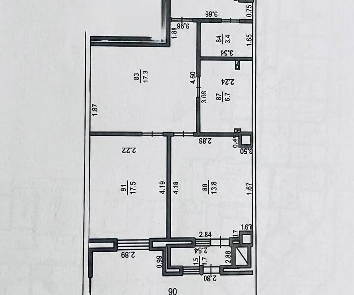Apartament 2 camere + terasă. Cartier Cluj